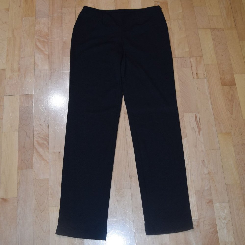 CLOTHING CO By NOTATIONS Women's Sz S Zip-Side Black Pants - EXCELLENT Condition